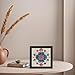 Chinflly 2 PCS Wood Embroidery Hoop Frame,7 Inch Square Embroidery Hoops Wood Display Frame for Finished Cross Stitch Hoop Frame DIY Art Craft Sewing Ornaments