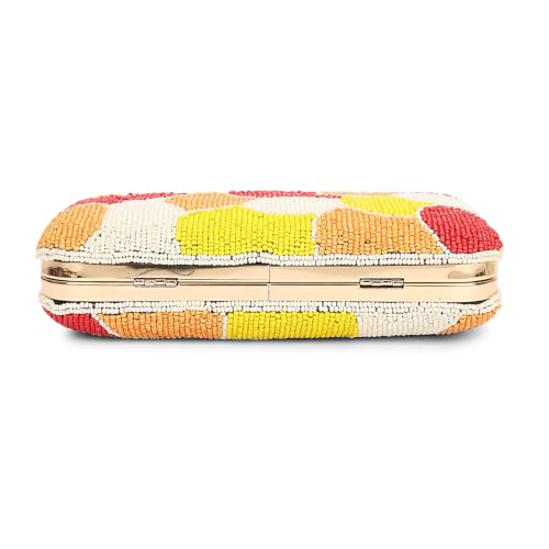 Image of LONGING TO BUY Hand Crafted Designer Box Clutch - Zari Embroidery For Women
