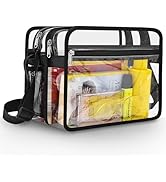 Mildbeer 2-Compartment Clear Stadium Messenger Bag for Concerts, Games & Events