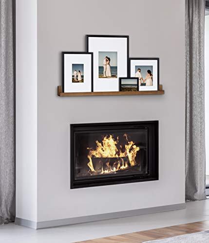 Kate-and-Laurel-Gallery-Transitional-Frame-and-Shelf-Set-Set-of-5-Rustic-Brown-and-Black-Sophisticated-Picture-Frame-Collection-with-Multiple-Sizes-Included Kate and Laurel Gallery Transitional Frame and Shelf Set Set of 5 Rustic Brown and Black Sophisticated Picture Frame Collection with Multiple Sizes Included