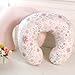 Nursing Pillow Cover 2 Pack, Breastfeeding Pillow Cover for Baby Girls Boys, Soft Stretchy Nursing Pillowcase for Infant Newborn, Removable Slipcover for Nursing Pillows, Pink Floral (Only Cover)
