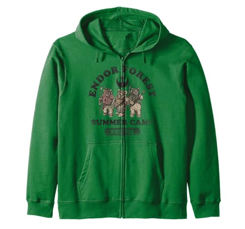 Star Wars Ewoks Endor Forest Summer Camp Zip Hoodie