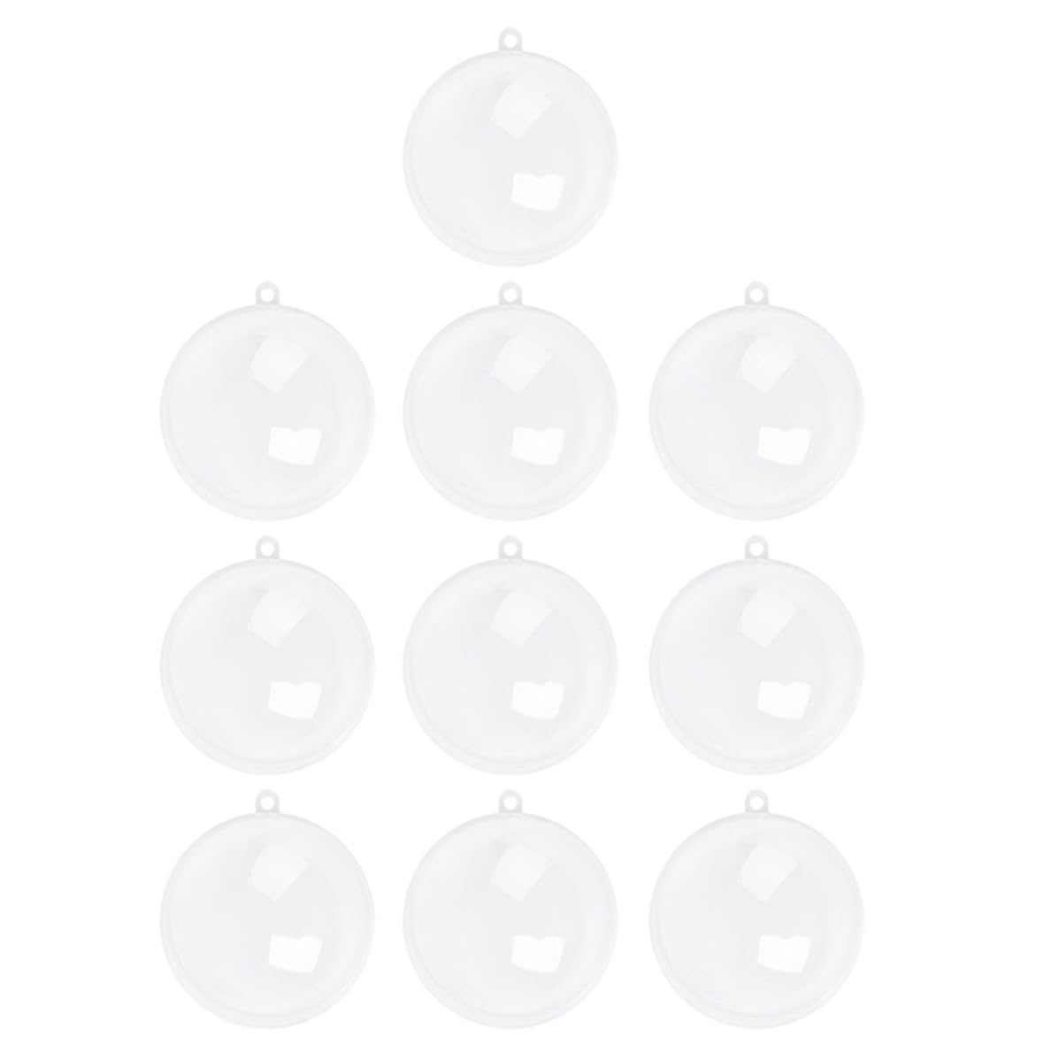 BESPORTBLE 40 Stück Befüllbare Transparente Weihnachtskugeln aus Abs zum