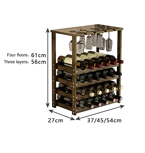 Soporte para vino de madera capacidad 15 botellas miniatura 2