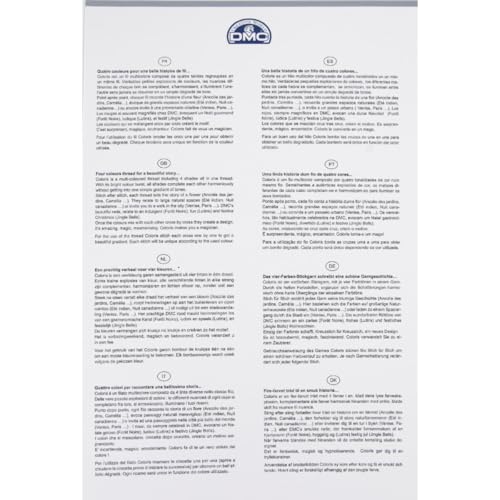 Image of DMC Color sample card Coloris 517-1 st
