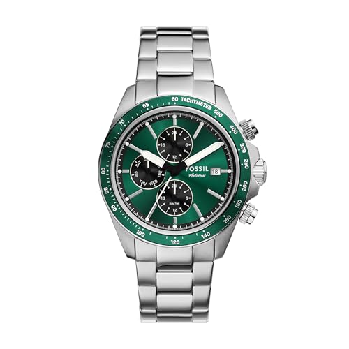 Fossil Mens Watch Autocross Multifunction Stainless Steel Watch for Men