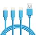 Lightning Cable, Quntis 3Pack 6FT Lightning to USB A Cable Certified Fast Charging Charger Compatible with iPhone X 8 Plus 7 Plus 6S Plus 6 Plus 5 5S 5C SE iPod iPad Pro and More, Blue