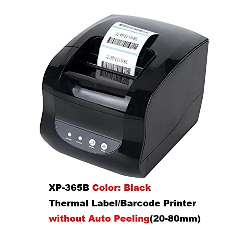 Image of Label Barcode Printer Thermal Receipt Label Printer Bar Code QR Code Sticker Machine 20mm-80mm Auto Stripping 370B(365B USB Port)
