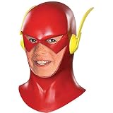 Rubie's Costume Co Men's DC The Flash Latex Mask, Red, One Size