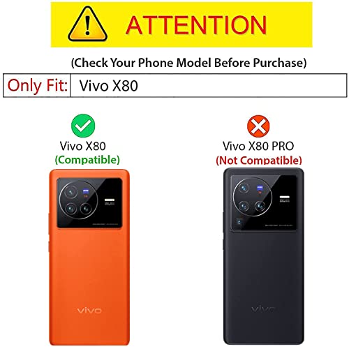 Image of Kapa Matte Lens Protective Shockproof Flexible Back Cover for Vivo X80, Slim Silicone with Soft Lining Shockproof Flexible Full Body Bumper Case (Blue)