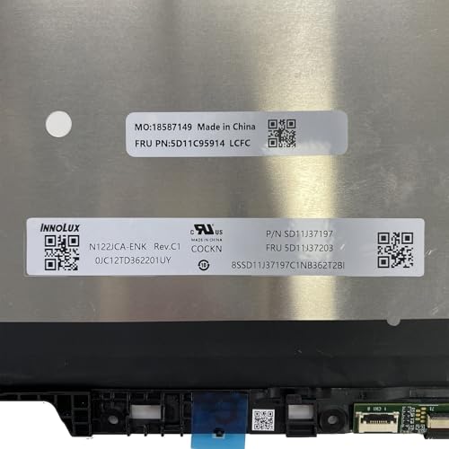 Image of Replacement Laptop for Lenovo Chromebook 500E Yoga Gen4 Touch Screen Digitizer Assembly LCD Display Module with Bezel 5D11C95914