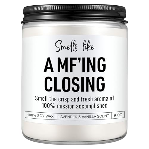 Karply Scented Candle, Funny Realtor Gifts for Women, Men, Clients, Real Estate Agent Supplies,...