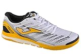 Synthetic Leather Joma, Indoor Football Trainers Hombre, White, 42 EU
