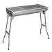 Sunjas Holzkohlegrill Klappgrill, Edelstahl Standgrill, Barbecue Holzkohle Camping Grill (74 x 33.5 x 71.5 cm)