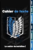 CAHIER DE TEXTE: Le cahier du bataillon - Cahier de texte pour écoliers garcon fille en primaire cp ce1 ce2 cm1 cm2 collège - 10 mini-jeux inclus | ... pour une année réussite - Format Standard