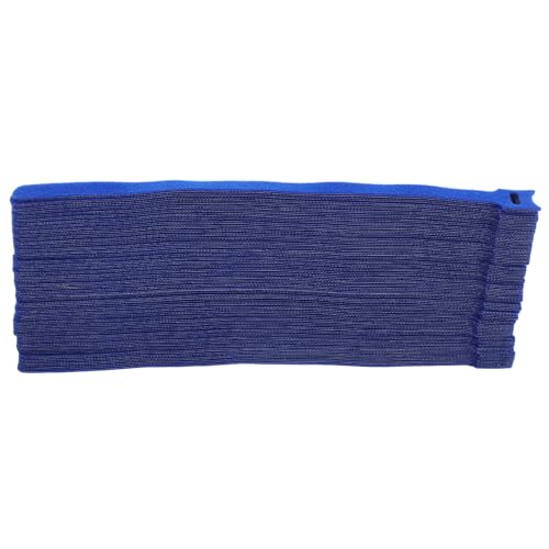 Housoutil 100 piezas reutilizables de ataduras de cable con gancho y bucle para computadora y cables de carga, sujetadores adhesivos para organización de cables debajo del escritorio y electrónica, color azul