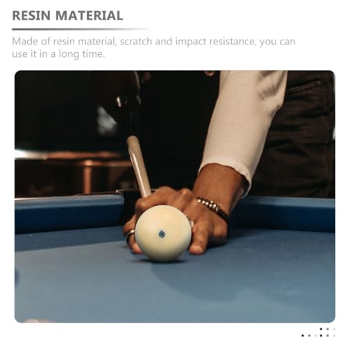 Bille de billard blanche en résine ABOOFAN de qualité supérieure, lot de 2 - 3