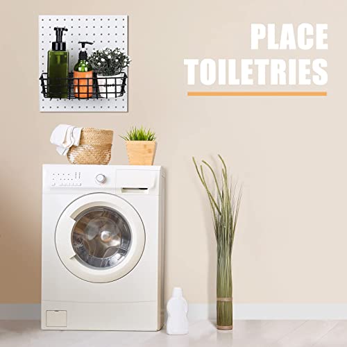 32 Pieces Pegboard Baskets Peg Board Rack Pegboard Bins Peg Board Cups With Hooks And Loops Peg Hooks Wire Shelf Assortment Organizer Tools For Garage Storage Craft Workshop Workbench (Black) #TOP4