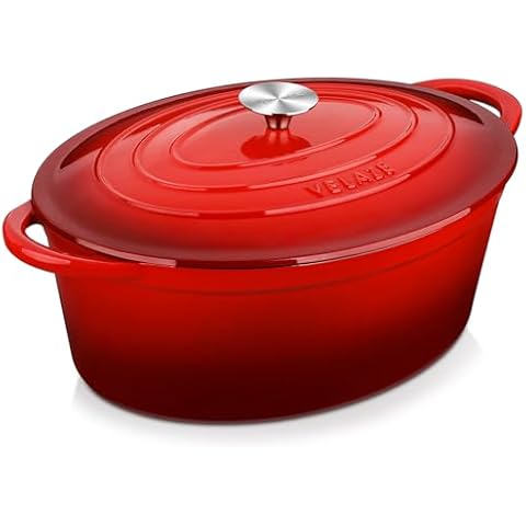 Velaze 7.5 QT Enameled Dutch Oven Cover
