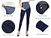 POSHGLAM Women's Maternity Pants Casual Work Pull-on Stretch Comfy Skinny Pregnancy Pants with Pockets(Navy, Small)