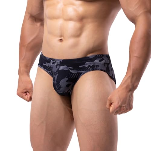 Summer Code Mens Bikini Briefs Bulge Pouch Underwear Breathable Stretch Micro Mesh Briefs Undies Low Rise Underpants3