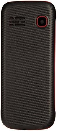 TT120 Dual Sim UK SIM-Free Cheap Mobile Phone for Emergency Use (with USB Cable, Red)