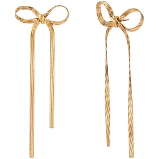 Golden Bow Earring