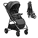 UBRAVOO Kinderwagen Buggy für Kleinkinder mit Liegesitz, ultrakompakter Reisebuggy klein zusammenklappbar, leichtem Travel Buggy mit Aufbewahrungskorb, Baldachin & Elterngriff als Pushchair