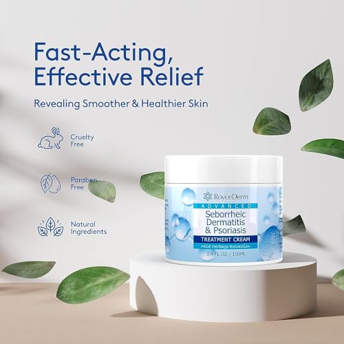 Roycederm Seborrheic Dermatitis Cream, Scalp Treatment for Psoriasis, Folliculitis, Dry Scalp, Dandruff, Anti-Itch Cream for Soothing Relief - Thumbnail 5