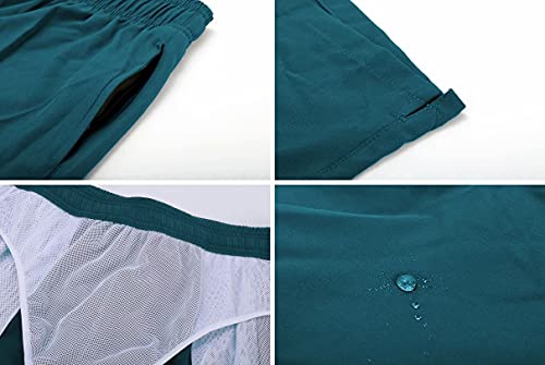 Image of Tyhengta Men's Swim Trunks Quick Dry Beach Shorts with Zipper Pockets and Mesh Lining