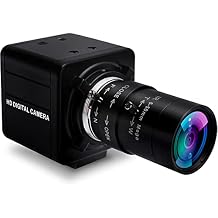 2MP FHD 1080P USB Camera, 5-50mm Varifocal Zoom Lens, Low Light Correction, H.264 Compression, Compatible with Windows, Linux, Android,Mac OS