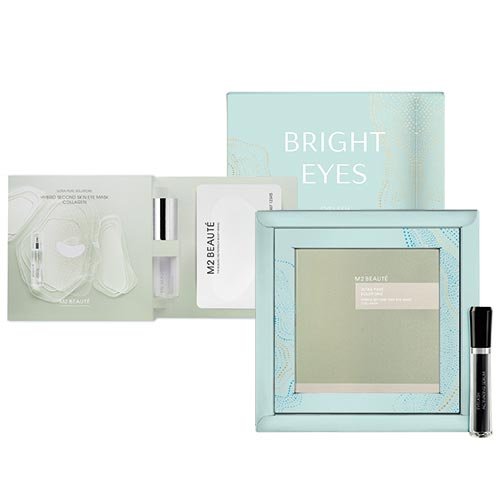 M2 Beaute Bright Eyes Set - Eyelash Activating Serum + Ultra Pure Solutions Hybrid Second Skin Eye Mask