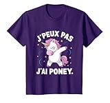 Votre fille, petite-fille ou s ur aime les chevaux et les poneys plus que tout ? Alors elle devrait aimer le Dabbing Horse avec le dicton : Je peux pas J'ai Poney