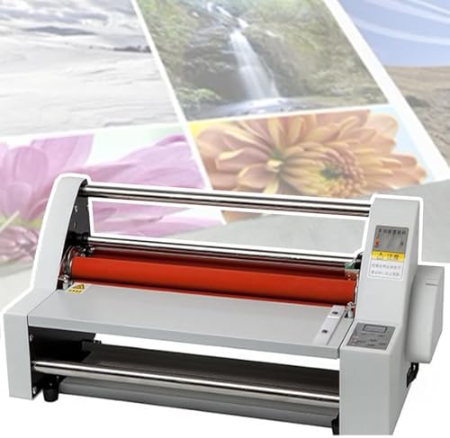 Hot Cold Roll Laminating Machine, A3+ Cold Roll Film Laminator, Automatic Constant Temperature Protection, Max Width 350mm