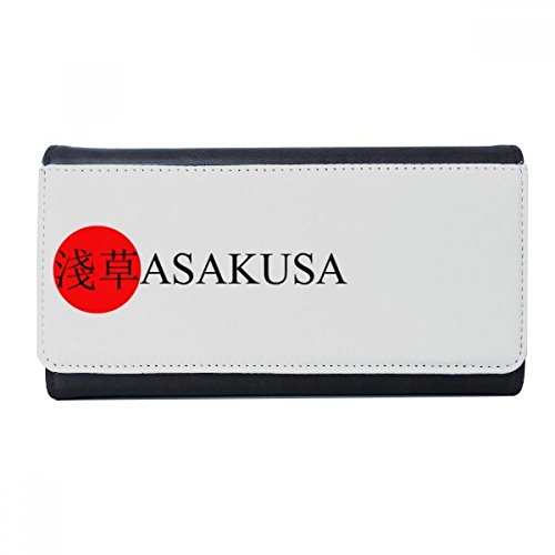 Portefeuille rectangulaire Asakusa japonais drapeau soleil rouge maroquinerie homme femme