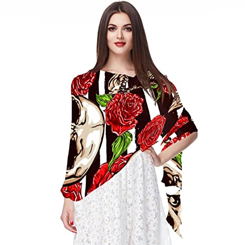 Foulard motif tête de mort Jour des morts une célébration poétique en couleur