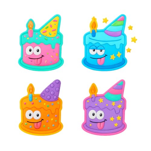 Mighty Gadget Silly Birthday Cake with Candle Cookie Cutter & Stamp - 4x3" Playful Design for Fun Birthday Parties (Random Color) by Mighty Gadget - Image 4