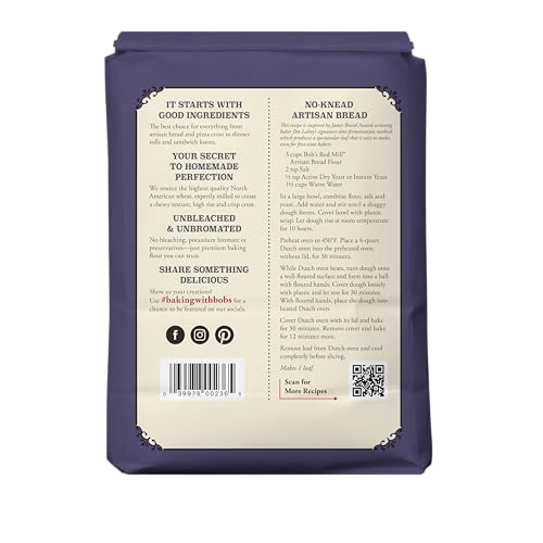 Bob'S Red Mill 039978002365 Artisan Bread Flour, 5 Lb thumb #2