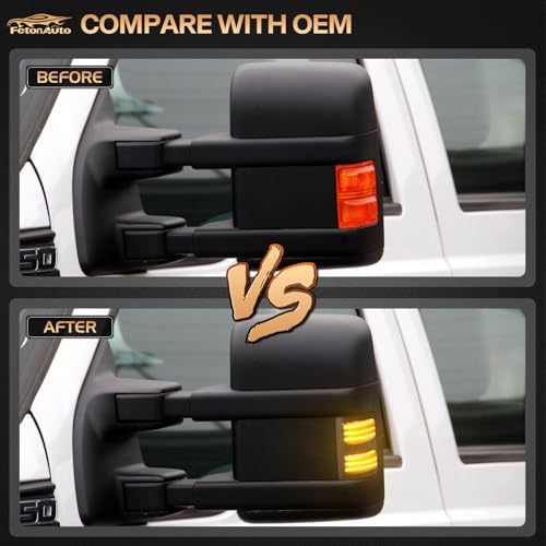 Amber LED Switchback Side Mirror Turn Signal Light For 2008-2016 Ford F250 by FetonAuto - Used condition - Image 6