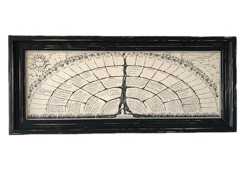 Product Image of the Family tree charts two-per-order gifts for men women wedding couple bride groom reunion favors anniversary birthday Christmas mother father grandparents