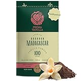 PREMA VANILLA 100g Premium Bourbon-Vanillepulver – 100% natürliches und biologisches Vanillepulver – Hergestellt aus Vanilleschoten aus Madagaskar – Gourmet-Qualität – Reines und intensives Aroma