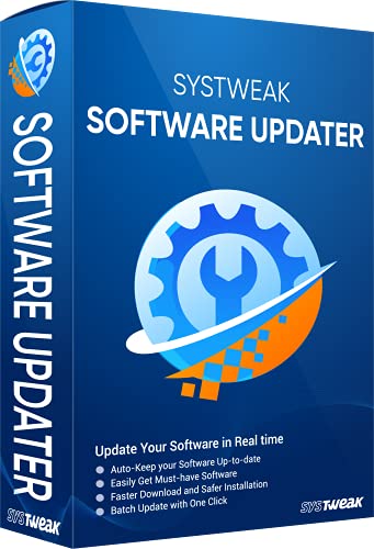 Systweak Software Updater voor Windows 1 pc, 1 jaar | Updates met één klik | Update al uw software | Eenmalige…