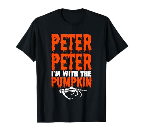 Peter I'm with the Pumpkin Halloween Costume Couple Camiseta