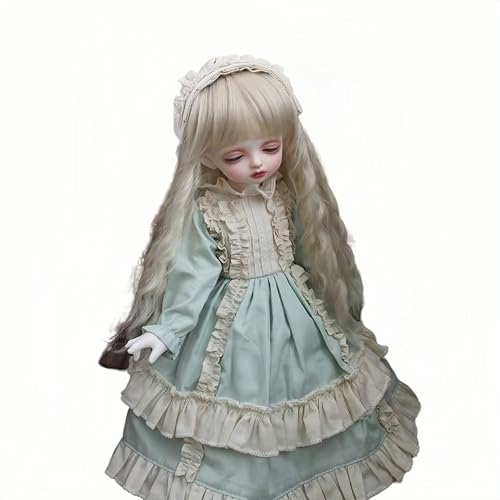 Vêtements BJD faits main en vert clair style mignon pour poupée 1/3 SD