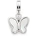 Produktbild Leonardo Jewels Clip&Mix Minou Anhänger, Ketten-Anhänger aus Edelstahl, Schmetterling silber Perlmutt weiß, Armband-Charm, Damen Schmuck, 022887