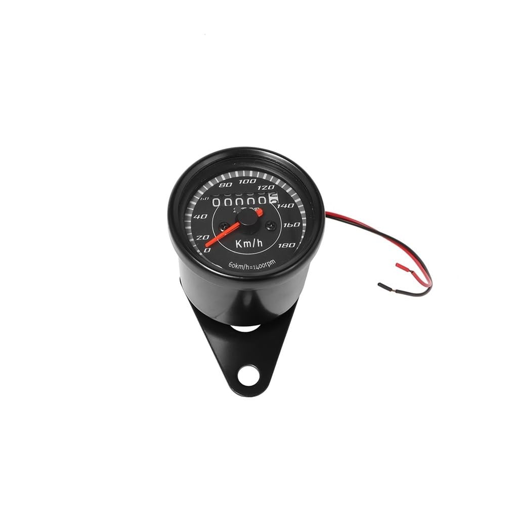Contagiri contachilometri Tachimetro Universale Per Moto Nero/cromato LED Contachilometri Contachilometri Misuratore Miglio Per Per