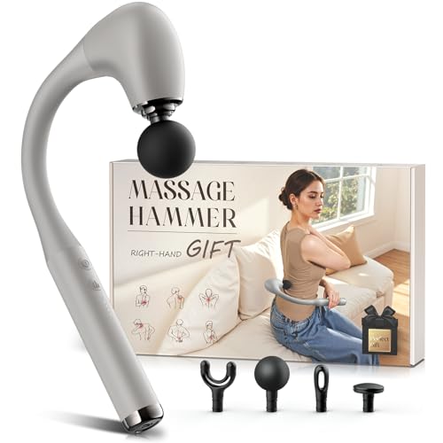 Image of FVZ Massage Gun with Upgraded Extension Handle, 10MM Massage Gun Deep Tissue, Back Massager, Muscles /Neck /Shoulders /Waist /Legs Massager Portable for Pain Relief, Valentines Day Gifts for Him