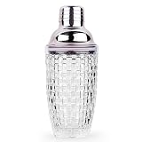 Gbuxska Glass Cocktail Shaker Set - Glass Shaker for Cocktails, Drink Shakers Cocktail and Cocktail