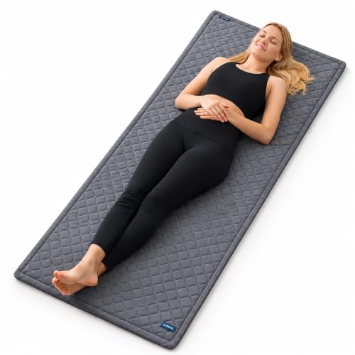 Image of Comfier Electric Heating Pad Pain Relief - Large Heating Warmer Pad for Muscle,Shoulder, Abdominal, Knee, Neck, Back & Period Cramps with Auto Heat Control Technology (68*27 inches) 2 years warranty (DARK GREY)