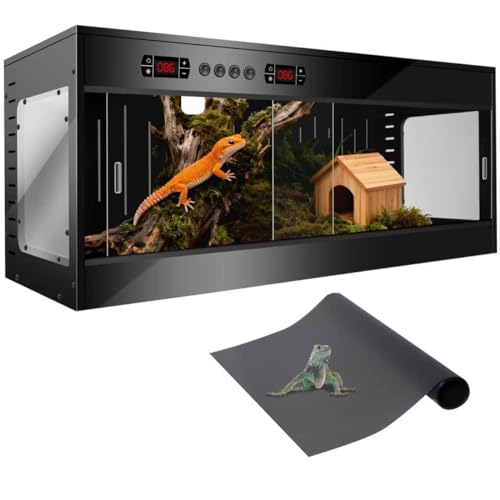 PVC Reptile Tank Enclosure-40 Gallon Intelligent Bearded Dragon Tank, Front...